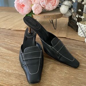 Banana Republic Kitten Heel Slides: Size 9-/12